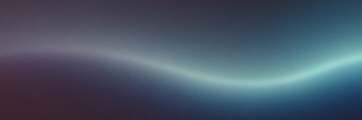 Abstract Teal and Blue Gradient Background with Subtle Light Curve Blurred with Noise