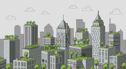 Sustainable Urban Skyline