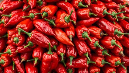 Vibrant Red Chili Peppers A Spicy Harvest Bounty