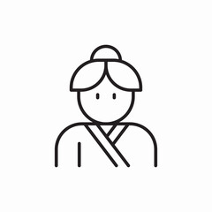 Spa therapist massage icon vector sign
