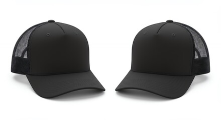 Black trucker hats product image