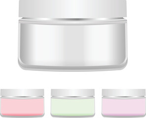 3d jar vector, 3d cream jar vector free in adobe stoke