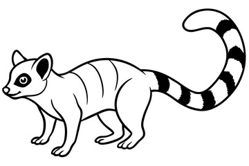 Ringtail Outline