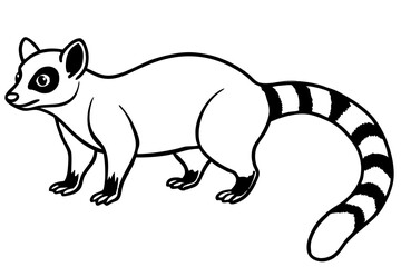 Ringtail Outline