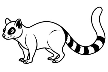 Ringtail Outline