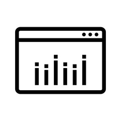 Web Analysis icon vector image. Suitable for mobile apps, web apps and print media.