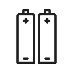 Batteries icon vector image. Suitable for mobile apps, web apps and print media.