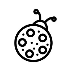 Bug icon vector image. Suitable for mobile apps, web apps and print media.