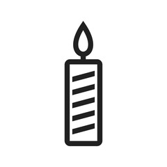 Candlestick icon vector image. Suitable for mobile apps, web apps and print media.