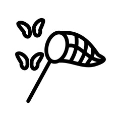 Catching Butterflies icon vector image. Suitable for mobile apps, web apps and print media.