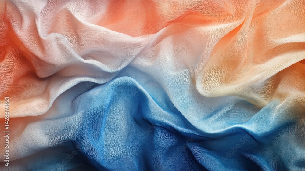 Fototapete Folding color haze element on a soft motion backdrop