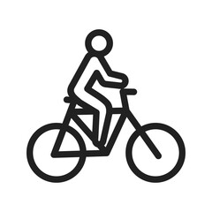 Fototapeta premium Cycling icon vector image. Suitable for mobile apps, web apps and print media.