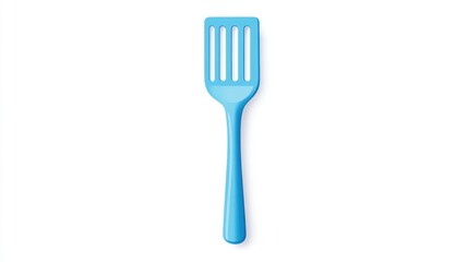 Light-blue spatula with slotted head