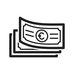Euro Currency icon vector image. Suitable for mobile apps, web apps and print media.
