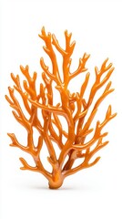 Food security sustainability. A vibrant orange coral structure, resembling natural marine life, showcases intricate branches in a striking design.