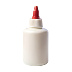 White Glue Bottle Isolated on Background