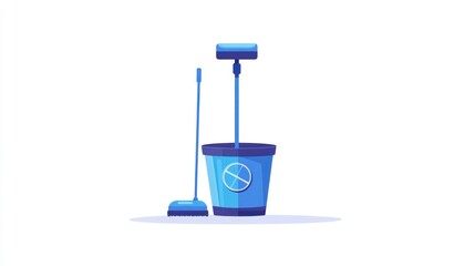 Cleaning tools, mop and bucket