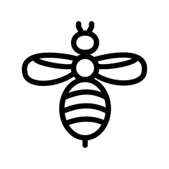 Honey Bee icon vector image. Suitable for mobile apps, web apps and print media.