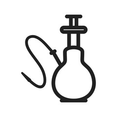 Hookah icon vector image. Suitable for mobile apps, web apps and print media.