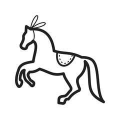 Horse Performing icon vector image. Suitable for mobile apps, web apps and print media.