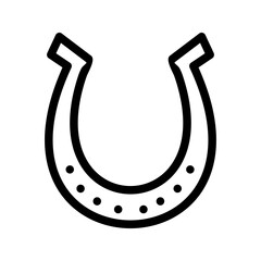 Horse Shoe icon vector image. Suitable for mobile apps, web apps and print media.
