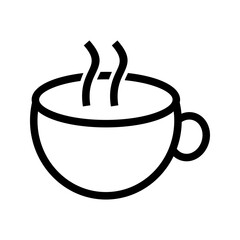 Hot Coffee icon vector image. Suitable for mobile apps, web apps and print media.