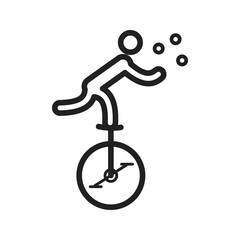 Juggling Balls icon vector image. Suitable for mobile apps, web apps and print media.