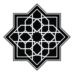 A Islamic icons vector on a white background