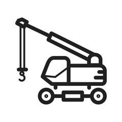 Lifter Crane icon vector image. Suitable for mobile apps, web apps and print media.