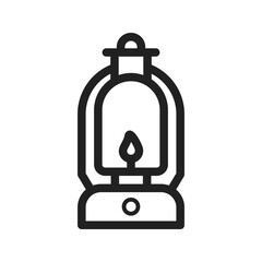 Lit Lamp icon vector image. Suitable for mobile apps, web apps and print media.