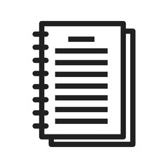 Notepad icon vector image. Suitable for mobile apps, web apps and print media.