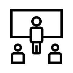 Online Classroom icon vector image. Suitable for mobile apps, web apps and print media.