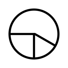 Pie Chart Analysis icon vector image. Suitable for mobile apps, web apps and print media.