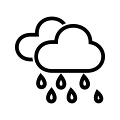 Rain icon vector image. Suitable for mobile apps, web apps and print media.