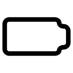 Naklejka premium simple empty battery 