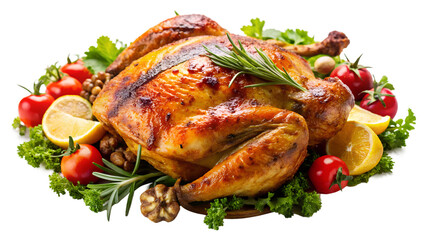 Grilled Roast Chicken with Herbs