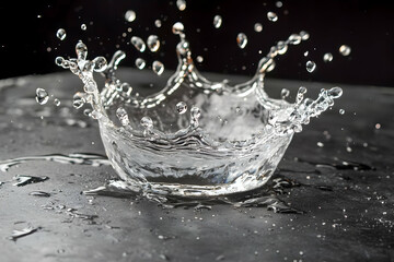Dynamic Water Splash Crown: Pure Liquid Energy