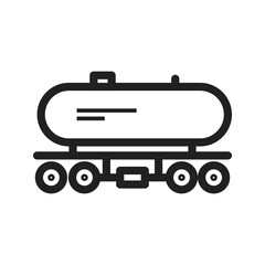 Obraz premium Tank Wagon icon vector image. Suitable for mobile apps, web apps and print media.
