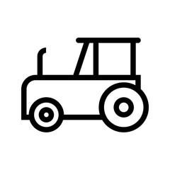 Fototapeta premium Tractor icon vector image. Suitable for mobile apps, web apps and print media.