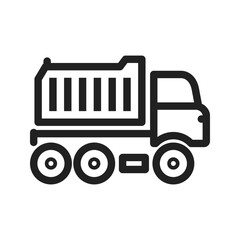 Fototapeta premium Truck icon vector image. Suitable for mobile apps, web apps and print media.