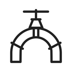 Valve II icon vector image. Suitable for mobile apps, web apps and print media.