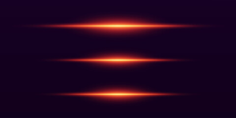 Set of red rays of light. Futuristic effects dynamic line effects.