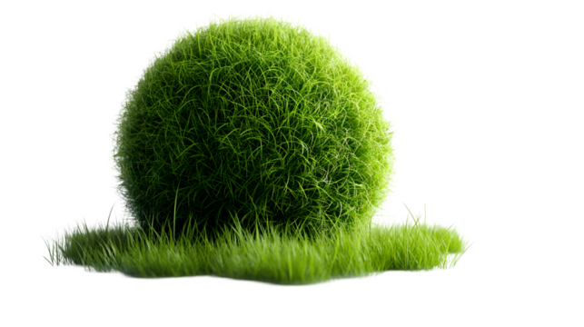 Perfect Grass Ball Spherical 3D Eco Design for Spring/Summer Projects.