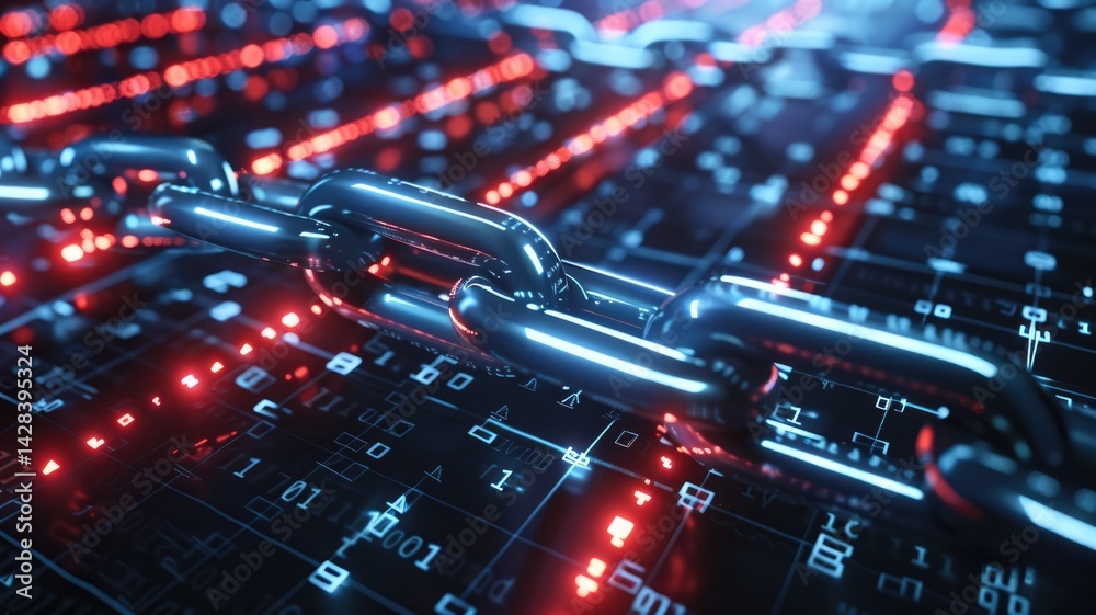 Poster abstract of cyberspace on virtual area with digital technology style design and the electric light g
