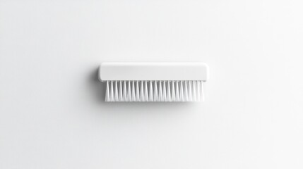 White cleaning brush, simple and minimalist design