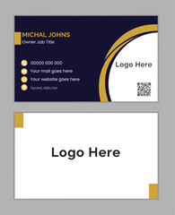 creative modern Business card design template, Luxury business card, visiting card, double sided business card design eye-catching, interesting, and reflective of a contemporary aesthetic.
