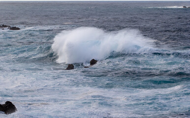 Waves of Porto Moniz, Madeira, Portugal