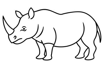 Geometric Rhino Outline