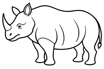 Geometric Rhino Outline