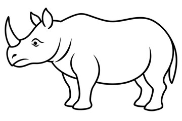 Geometric Rhino Outline